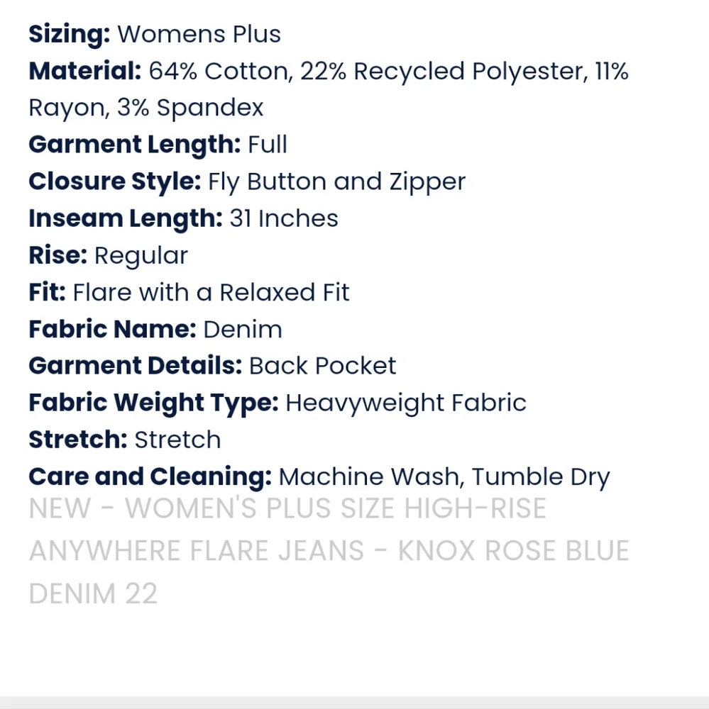 Knox Rose | The Anywhere Flare Pant | Plus Size High-rise - Picture 16 of 16